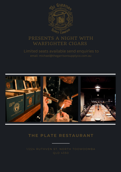 Grab your tickets for the next Cigar and Dinner evening on the 13th of March.